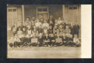 RPPC MT. PLEASANT PENNSYLVANIA PA. SCHOOL CLASS WILSON REAL PHOTO POSTCARD