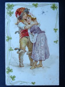 Romance WHEN ALL IS YOUNG Boy Pirate & Girl c1903 UB Postcard Raphael Tuck 834 V