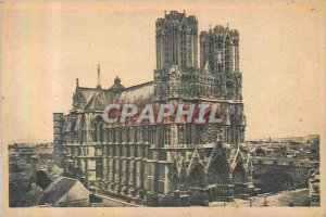 Old Postcard The cathedral of Reims before the war