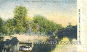 Boating on the Blue - Kansas City, Missouri MO Postcard
