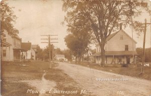 Main Street in East Waterboro, Maine