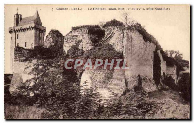 Old Postcard Chateau Chinon