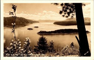 RPPC, Scenic View Lake Pend Oreille Northern ID c1946 Vintage Postcard B78