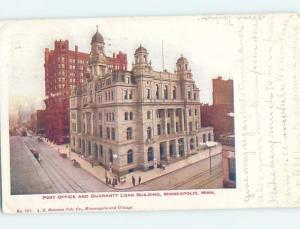 Divided-Back GUARANTY LOAN BUILDING AT POST OFFICE Minneapolis MN d8965