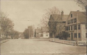 Ashburnham Massachusetts MA Main Street c1910 Vintage Real Photo Postcard