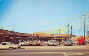 Covina CA Russ Davis Ford Auto Dealership Postcard