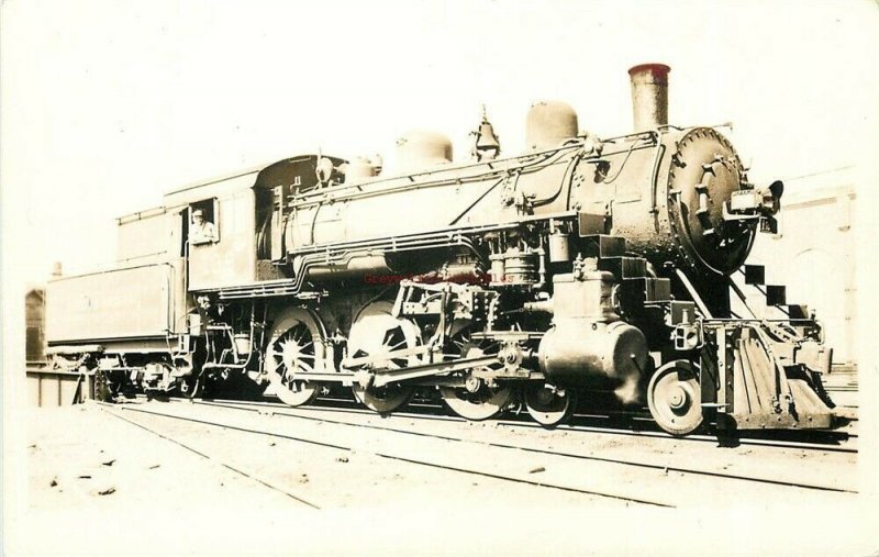 Railroad, Detroit and Mackinac Engine, RPPC