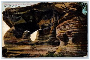 1909 Chapple Pictured Rocks Great Lakes Lake Superior Canada Antique Postcard
