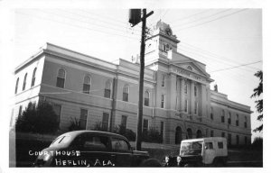 Heflin Alabama Court House Real Photo Vintage Postcard JH230108