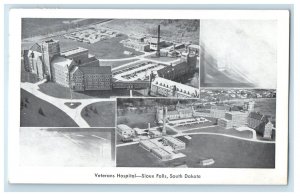 1950 Veterans Hospital Sioux Falls South Dakota SD Vintage Posted Postcard 