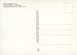 Postcard Germany Feldberg 1500 m aerial view