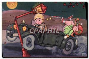 Old Postcard Automotive Children Illustrator Margret Boriss