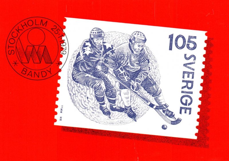 Hockey Stamp Sweden BIN
