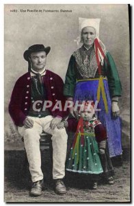 Old Postcard Folklore A family of Plougastel Daoulas