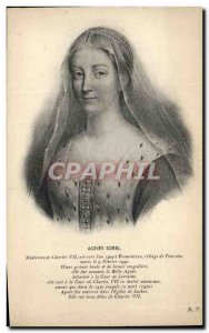 Old Postcard Agnes Sorel