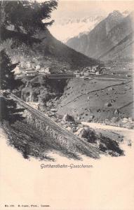 GOESCHENEN SWITZERLAND GOTTHARDBAHN~E GOETZ #125 POSTCARD 1900s