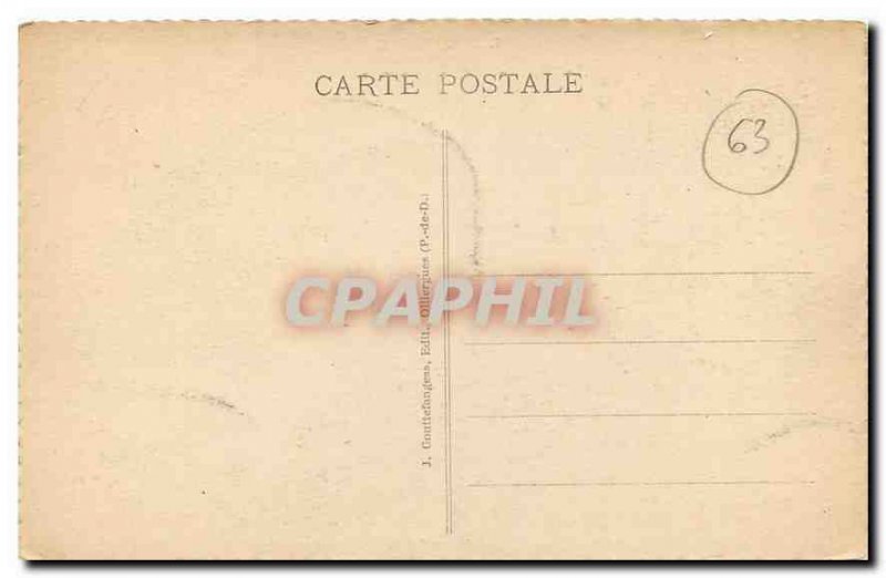 Old Postcard Auvergne Thiers Le Pont du Moutier