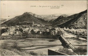 CPA Digne-les-Bains vue generale et le grand pont (1208777) 