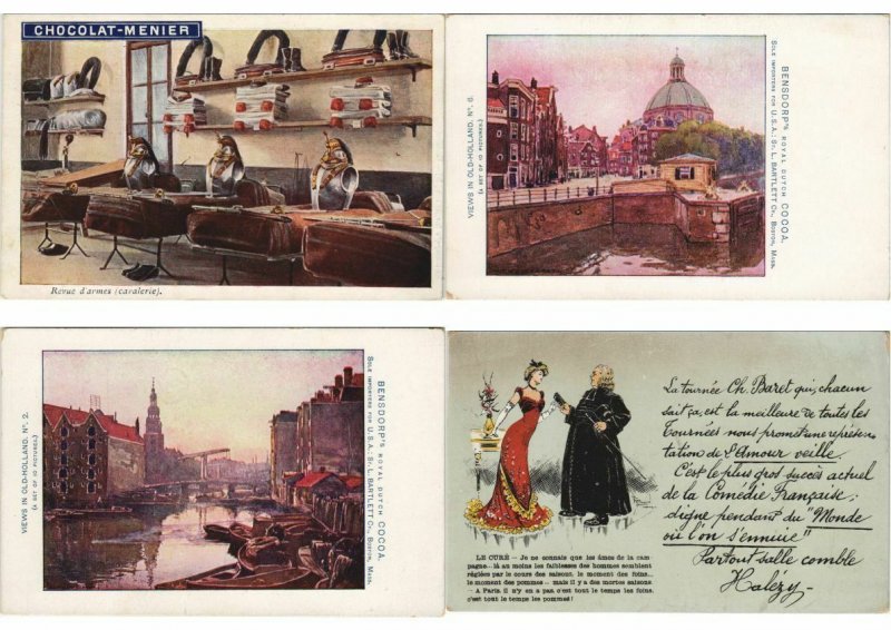 CPA PUBLICITÉ RECLAM ADVERTISING COLLECTION 450 Cartes Postales (L3711)