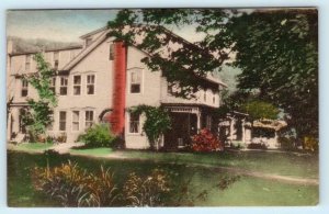 SOUTH STERLING, Pennsylvania PA ~ Handcolored THE BROOKSIDE Roadside Postcard