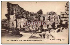 Bordeaux Postcard Ancient Ruins of the palace Gallien (3rd century)