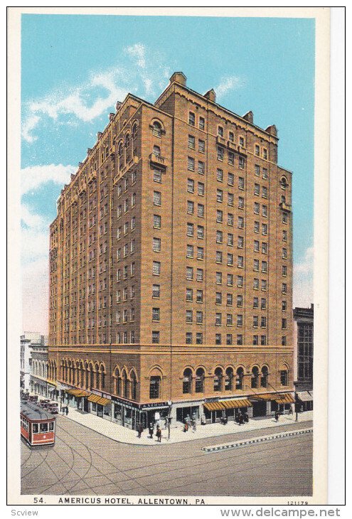 Americus Hotel, Allentown, Pennsylvania, 10-20s #2