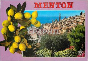 Postcard Moderne Menton Pearl of France Echappee of the Old City