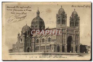 Old Postcard Marseille La Cathedrale