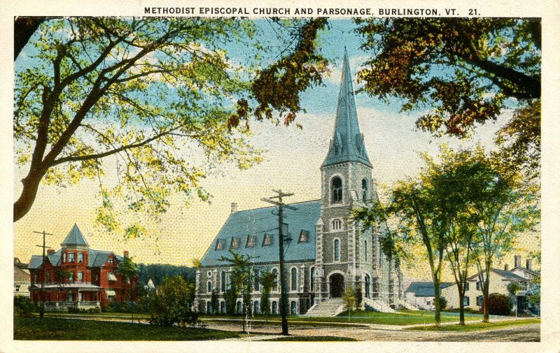 VT - Burlington. Methodist Episcopal Church & Parsonage