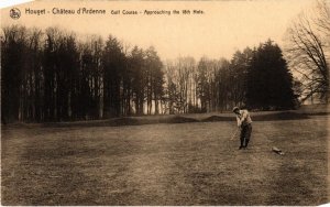 PC CHATEAU D'ARDENNE HOUYET GOLD COU BELGIUM GOLF SPORT (a32555)