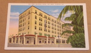 UNUSED POSTCARD - KEY WEST COLONIAL HOTEL, KEY WEST, FLORIDA