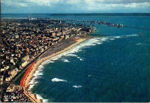 Aerial View of Le Havre 1950s 1960s Postcard Normandy Coastline Ocean