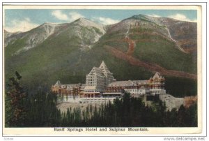 Banff Springs Hotel & Sulpher Mountain , Alberta , Canada , PU-1915