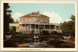 Fulford Place Brockville Ontario Canada Museum Historic Mansion Postcard