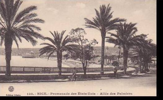 France Nice Promenade des Etats Unis Allee des Palmiers