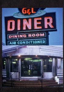 NJ G&L Diner Restaurant Bakery Pennsville New Jersey Postcard