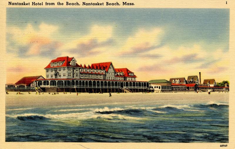 MA - Nantasket Beach. Nantasket Hotel from the Beach