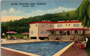 1949 Hotel Rancho San Vicente Vinales Cuba Postcard