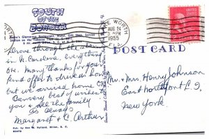 Postcard RESTAURANT SCENE South Of The Border South Carolina SC AU6894