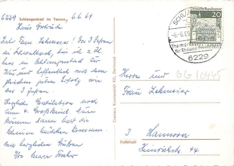 BG10445 schlangebad im taunus  germany