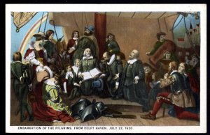 DC WASHINGTON Embarkation Of The Pilgrims From Delft Haven July 22, 1620 ~ WB