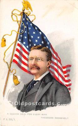 A Square Deal for Every Man President Theodore Roosevelt 1907 crease right to...
