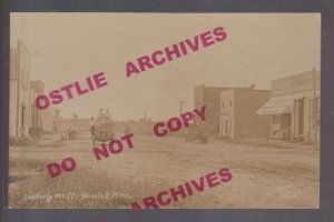 Bowlus MINNESOTA RPPC c1910 MAIN STREET nr Little Falls Upsala St. Cloud MN