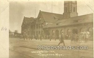 Union Station, Cheyenne, WY, Wyoming, USA Train Railroad Station Depot Unused...