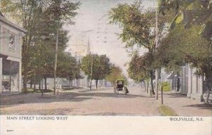 Canada Nova Scotia Wolfville Main Street Looking West 1907