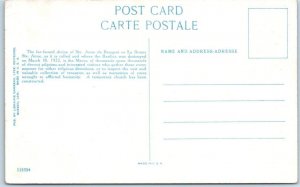 ST. ANNE de BEAUPRE VILLAGE, Quebec, Canada   Birdseye  ca 1920s Postcard