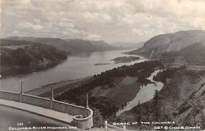 Gorge of the Columbia real photo - Columbia River Highway, Oregon OR  