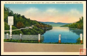 U.S. Hwy #74 At Tryon Bay on Lake Lure, W.N.C.