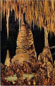 Temple Sun Eyes Artist Carlsbad Caverns National Park c1941 Peru Ind Cancel PM 
