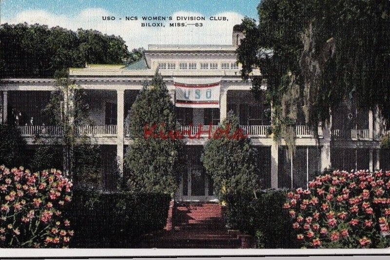 Postcard USD NCS Women's Division Club Biloxi MS